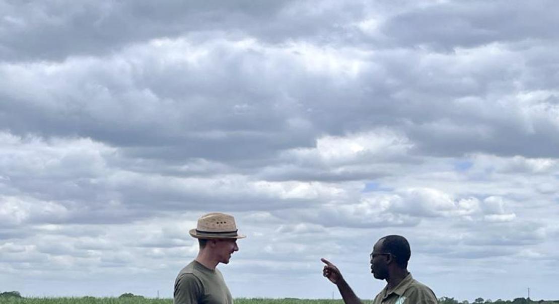 Prof. Albertus speaking with locals