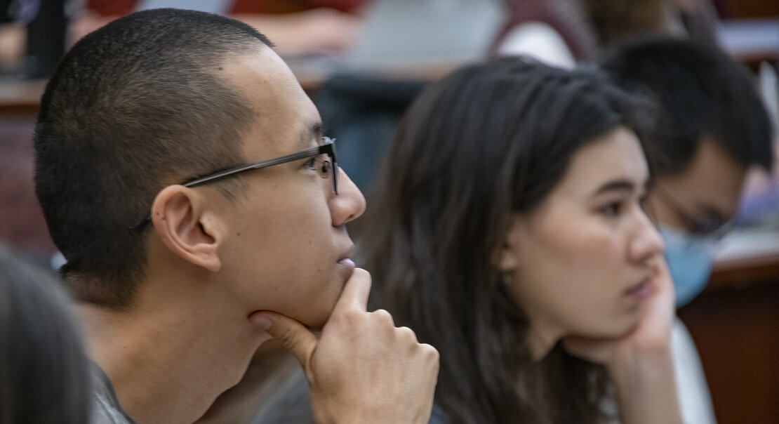 people listening to a lecture