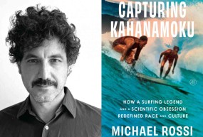 Michael Ross and the cover of Capturing Kahanamoku